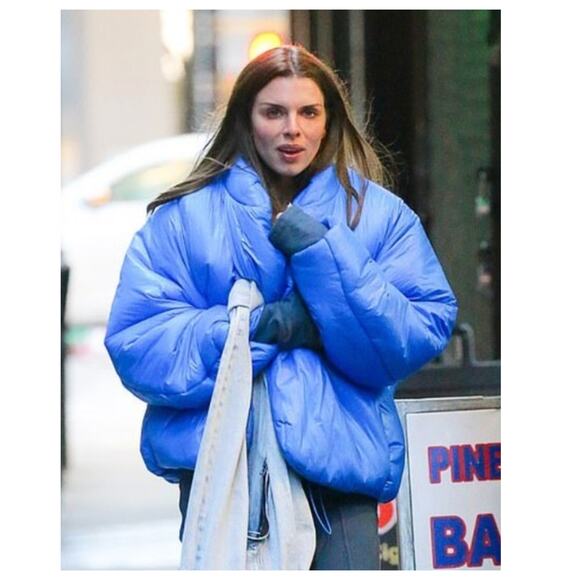 NWT YEEZY X GAP ROUND Cropped Jacket blue Puffer Kanye West (M) - Picture 2 of 11